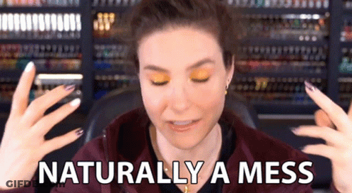 Woman Making Face Naturally A Mess GIF