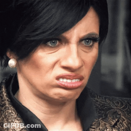 Woman Making Face With Mouth Open GIF