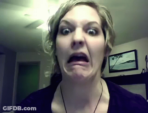 Woman Making Funny Face GIF
