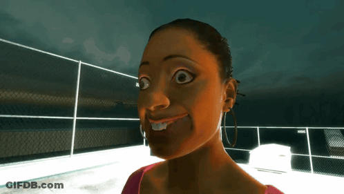 Woman Making Funny Face GIF