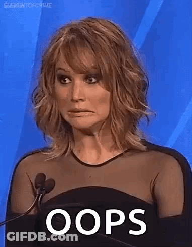 Woman Making Funny Face At Microphone GIF