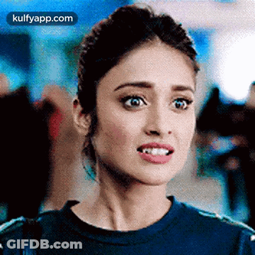 Woman Making Funny Face GIF