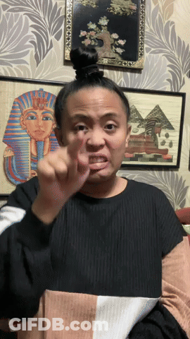 Woman Making Funny Face By Pharaoh GIF