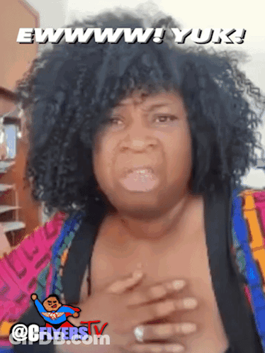 Woman Making Funny Face Ewwww Yuk GIF