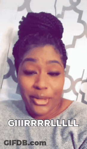 Woman Making Funny Face Giiirrrlll GIF