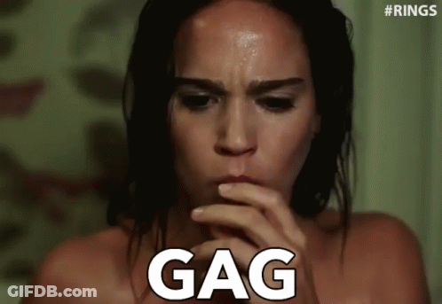 Woman Making Funny Face Hand To Mouth GIF