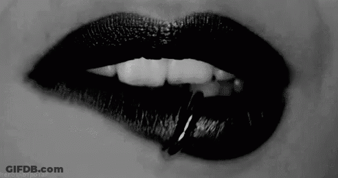 Woman Making Funny Face In Front Of Recco TV GIF
