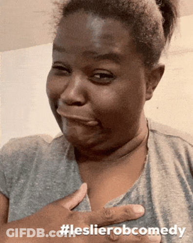 Woman Making Funny Face LeslieRobComedy GIF
