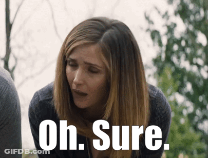 Woman Making Funny Face Oh Sure GIF