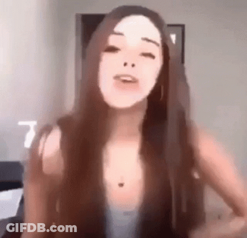 Woman Making Funny Face GIF