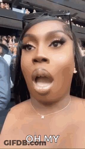Woman Making Funny Face GIF