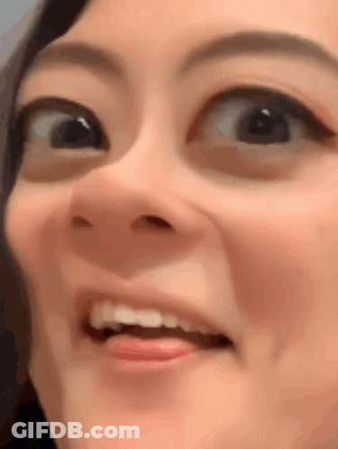 Woman Making Funny Face GIF