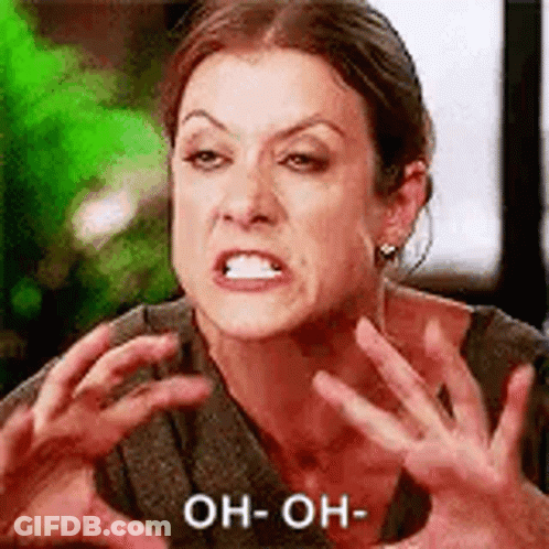 Woman Making Funny Face Saying Oh GIF