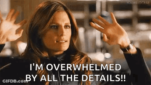Woman Making Funny Face Saying Overwhelmed GIF