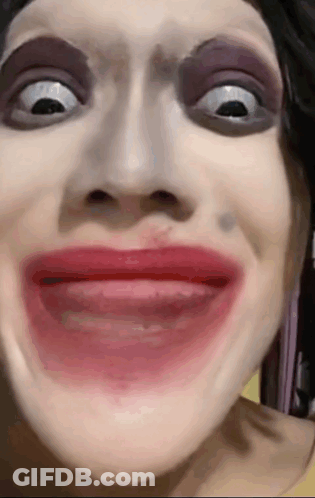 Woman Making Funny Face GIF