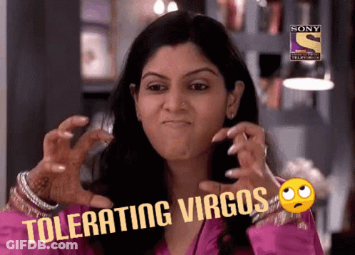 Woman Making Funny Face Tolerating Virgos GIF