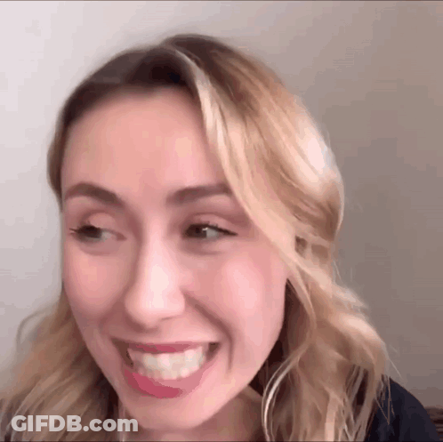 Woman Making Funny Face GIF