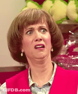 Woman Making Funny Face With Mouth Open GIF
