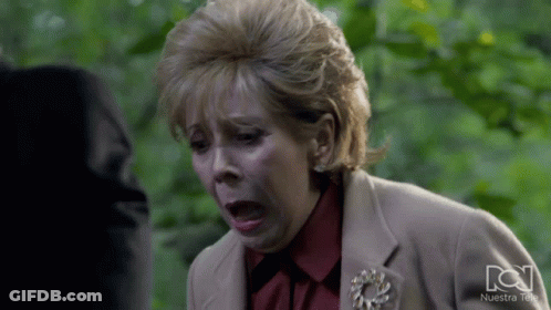Woman Making Funny Face With Nuestra Tele GIF