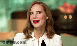 Woman Making Funny Face With Open Mouth In White Shirt And Black Tie GIF