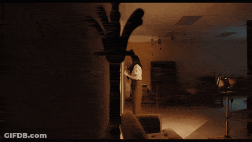 Woman Making Funny Face With Ser On Chest GIF