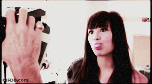 Woman Making Funny Face GIF
