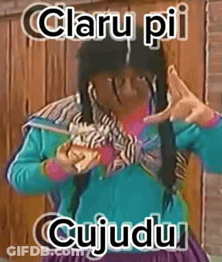 Woman Making Peace Sign Saying Clarupi Cujudu GIF