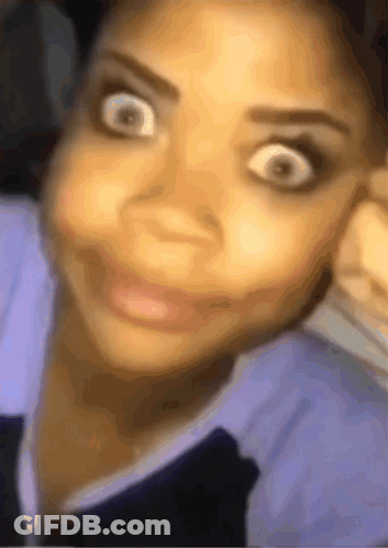 Woman Making Surprised Face GIF