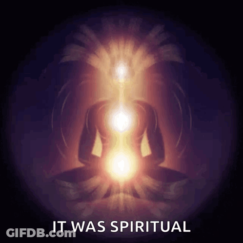Woman Meditating On Rock Near River GIF