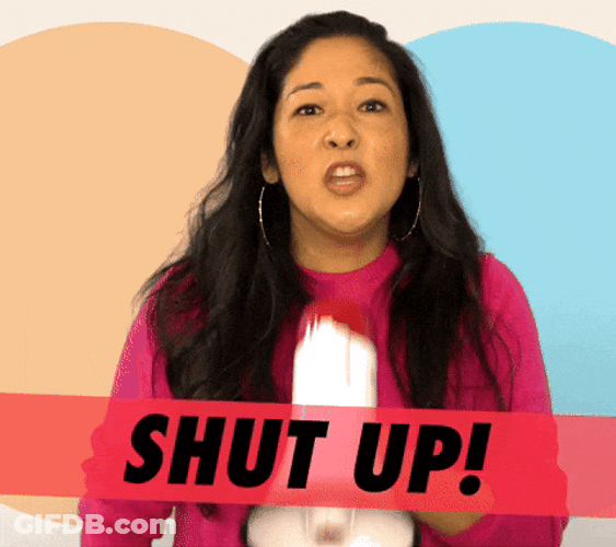 Woman Megaphone Shut Up Baby I Know It GIF