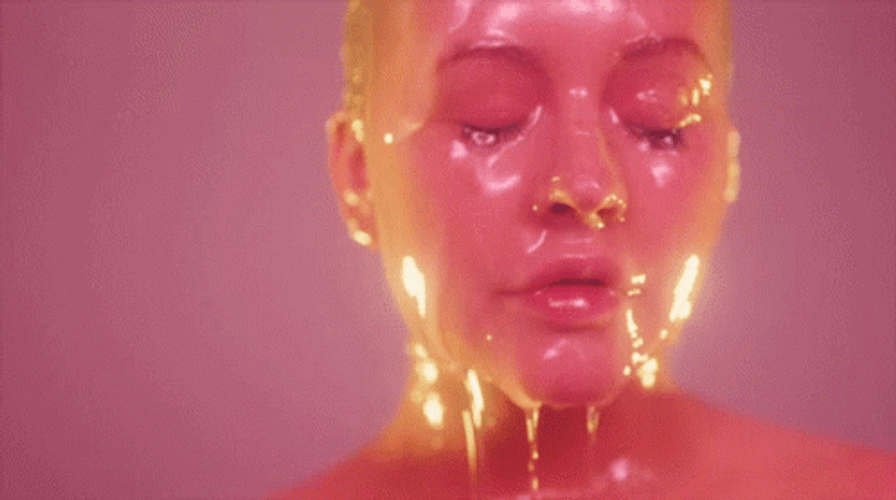 Woman Melting GIF