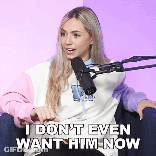 Woman Microphone I Don't Even Want Him Now GIF