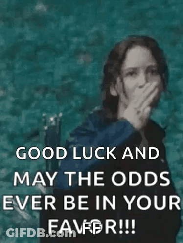 Woman Middle Finger May Odds Be In Your Favor GIF
