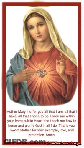 Woman Mother Mary I Offer You All That I Am GIF