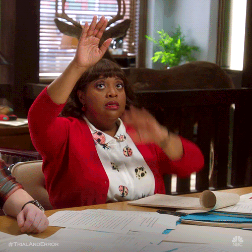 Woman Moving Down Raise Hand GIF