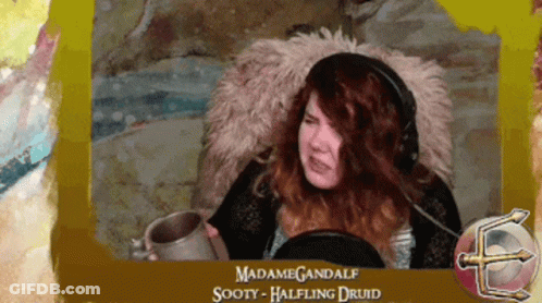 Woman Named Madame Gandalf GIF