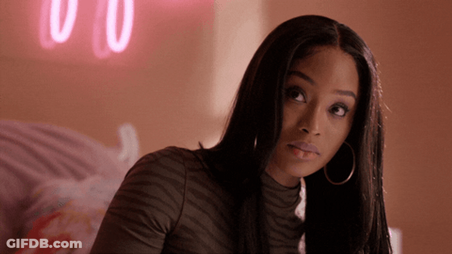 Woman Nasty Girl Deep Breath GIF