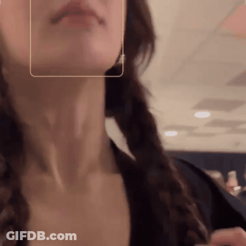 Woman Neck With Square GIF