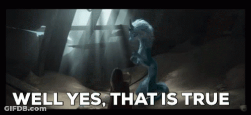 Woman Next To Dragon Saying Well Yes That Is True GIF