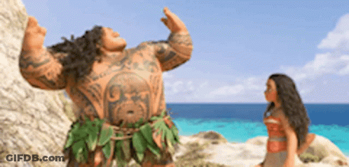 Woman Next To Man With Tattoos GIF