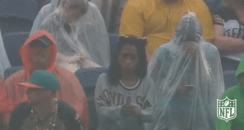 Woman NFL Rain Dance GIF