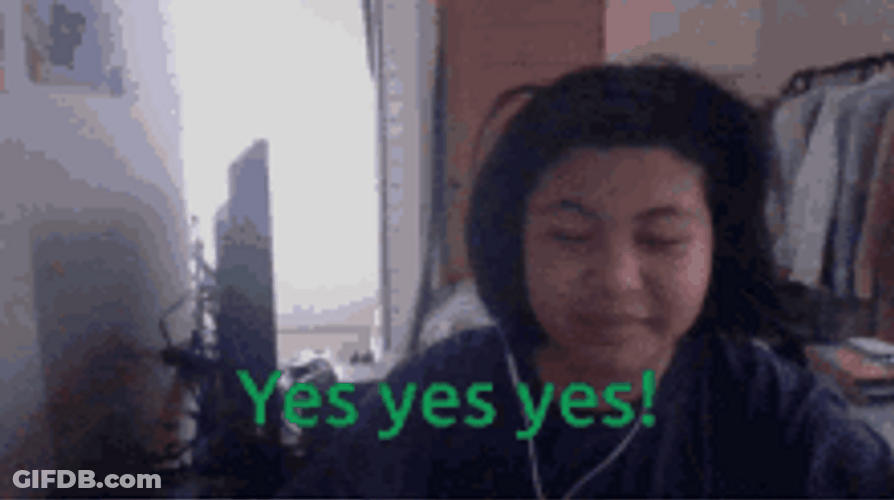 Woman Nodding Thumbs Up Yes Yes Yes GIF