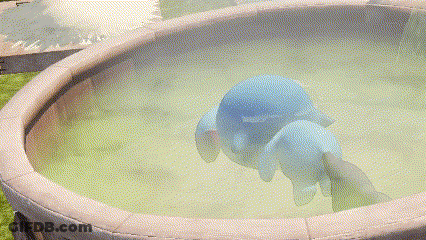 Woman On A Slide Saying Ok Bye GIF