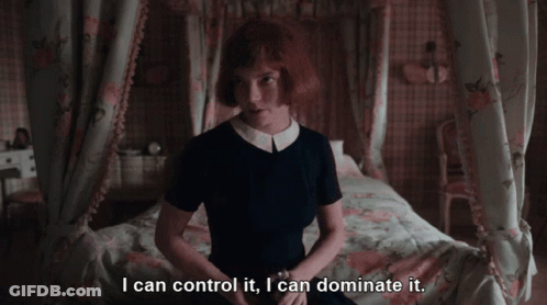 Woman On Bed Saying I Can Control It I Can Dominate It GIF