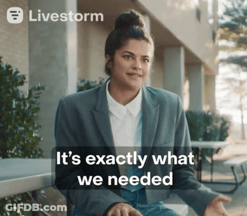 Woman On Bench It's Exactly What We Needed GIF