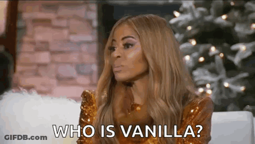 Woman On Couch Asking Who Is Vanilla GIF