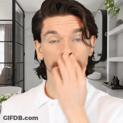 Woman On Couch Holding Wine Saying And Then We Had A Little Eye Contact GIF