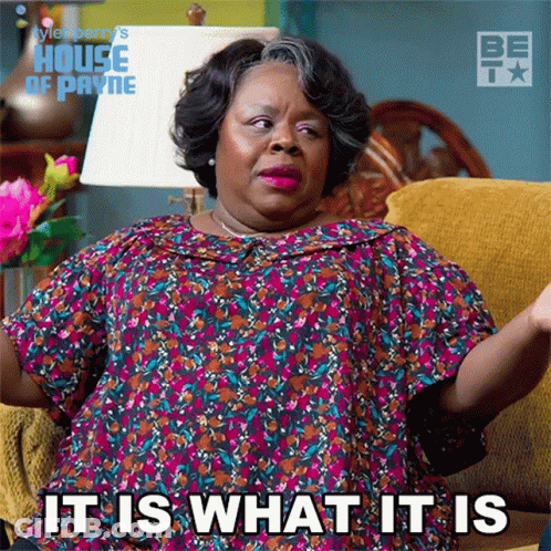 Woman On Couch It Is What It Is GIF