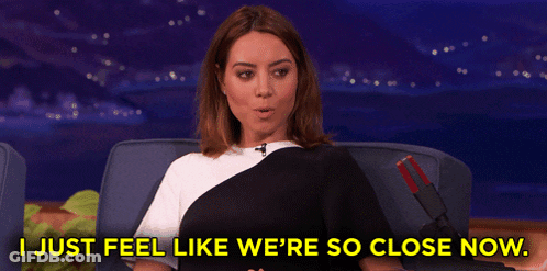 Woman On Couch Saying I Just Feel Like We're So Close Now GIF