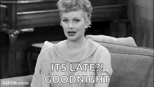 Woman On Couch Saying Its Late Goodnight GIF